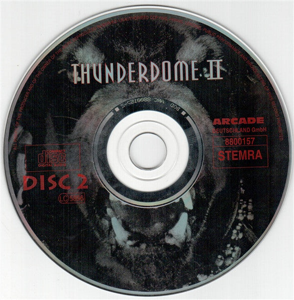 Various : Thunderdome II - Judgement Day (Back From Hell!) (2xCD, Comp, P/Mixed)