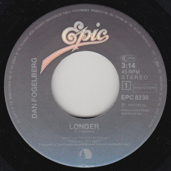 Dan Fogelberg : Longer  (7", Single)