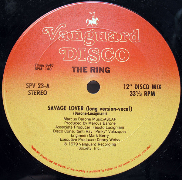 The Ring : Savage Lover (12")