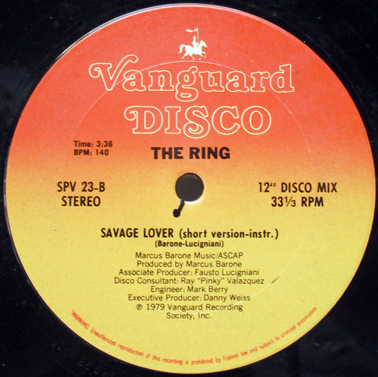 The Ring : Savage Lover (12")