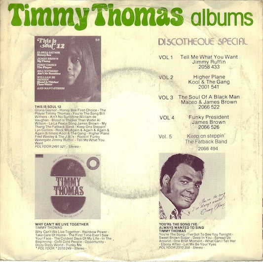 Timmy Thomas : You're The Song (7", Single)
