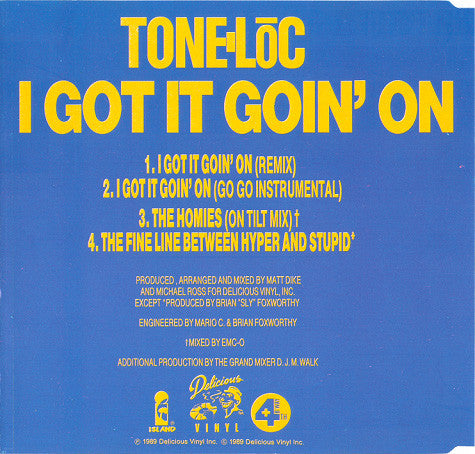 Tone Loc : I Got It Goin' On (CD, Maxi)