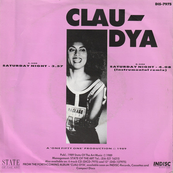 Claudia Soumeru : Saturday Night (7", Single)