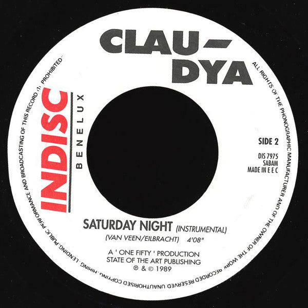 Claudia Soumeru : Saturday Night (7", Single)