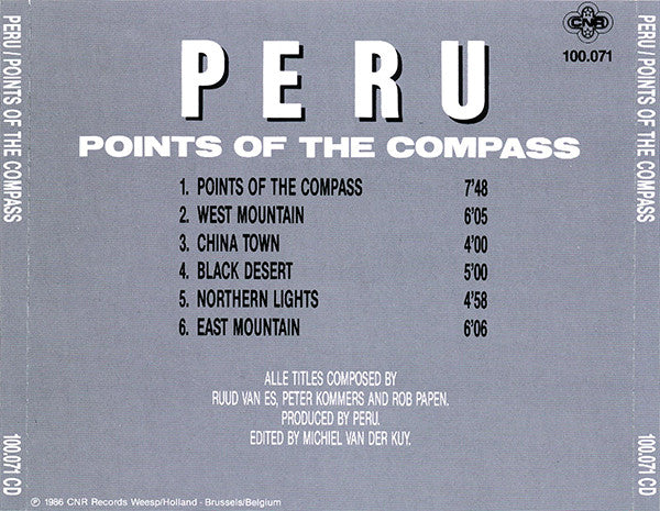 Peru : Points Of The Compass (CD, Album, RE)