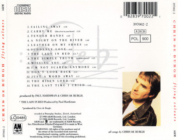 Chris de Burgh : Flying Colours (CD, Album)