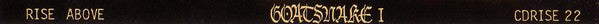 Goatsnake : Goatsnake I (CD, Album)