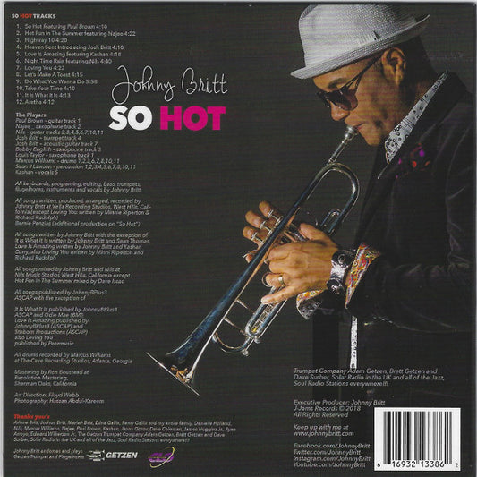 Johnny Britt : So Hot (CD, Album)