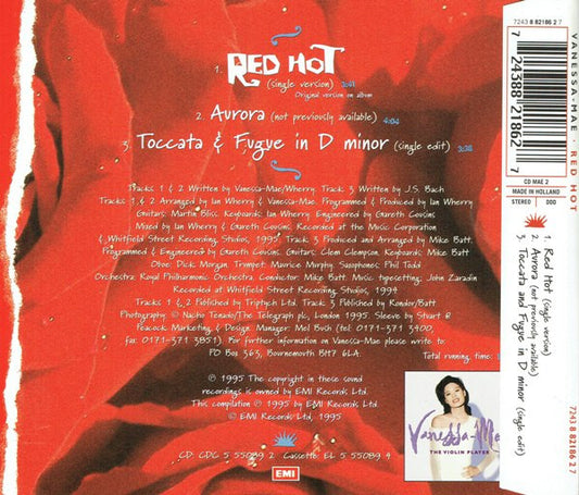Vanessa-Mae : Red Hot (CD, Single)