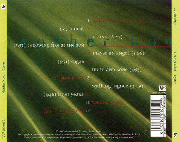 Heather Nova : Oyster (CD, Album, RE)