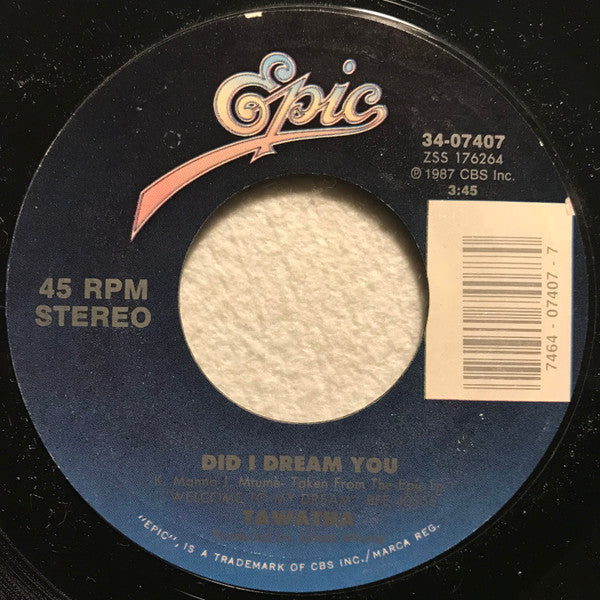 Tawatha : Did I Dream You (7", Single)