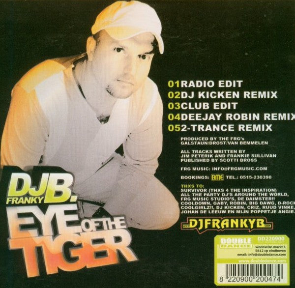 DJ Franky B. : Eye Of The Tiger (CD, Single)