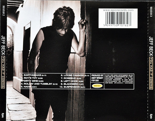 Jeff Beck : You Had It Coming (CD, Album)