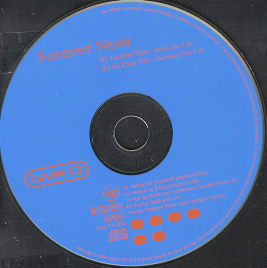 Level 42 : Forever Now (CD, Single)