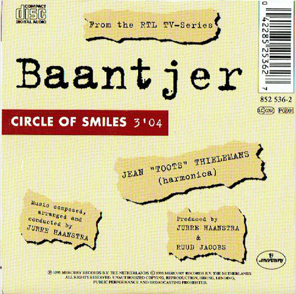 Toots Thielemans : Circle Of Smiles (Theme From Baantjer) (CD, Single)