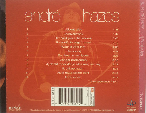 André Hazes : Jij Bent Alles (CD, Album, RE, RM)