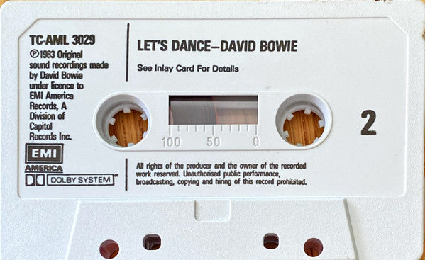 David Bowie : Let's Dance (Cass, Album, RE, Lig)