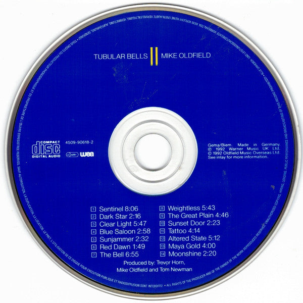 Mike Oldfield : Tubular Bells II (CD, Album)