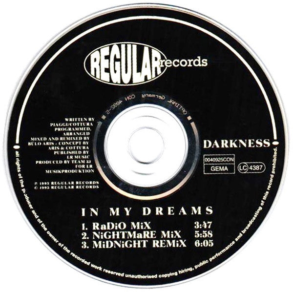 Darkness : In My Dreams (CD, Maxi)
