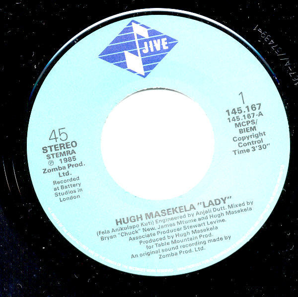 Hugh Masekela : Lady (7")