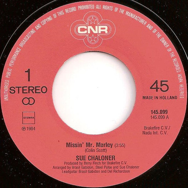 Sue Chaloner : Missin' Mr. Marley (7")