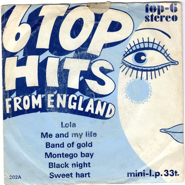 Various : 6 Top Hits From England (7", Min)