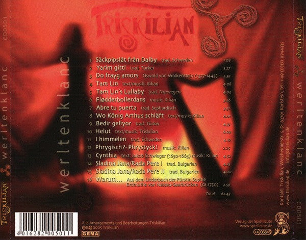 Triskilian : Werltenklanc (CD, Album)
