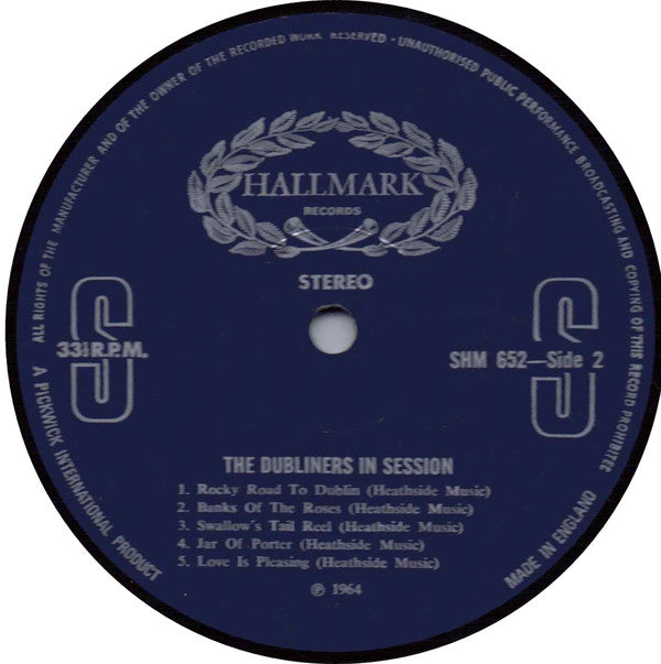 The Dubliners : In Session (LP, Album)