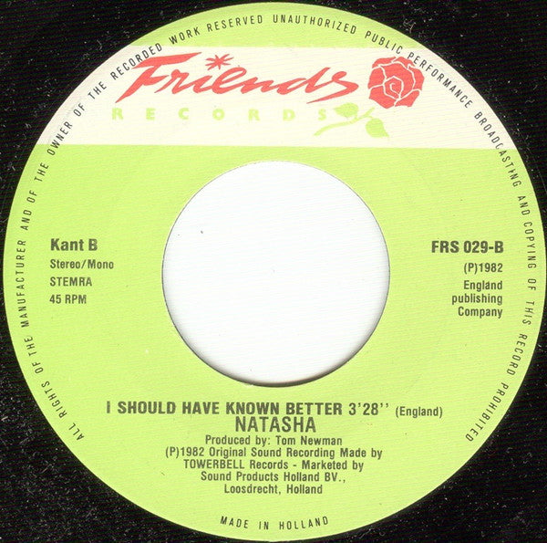 Natasha England : Iko-Iko (7", Single)