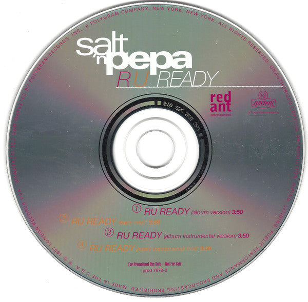 Salt 'N' Pepa : R U Ready (CD, Single, Promo)