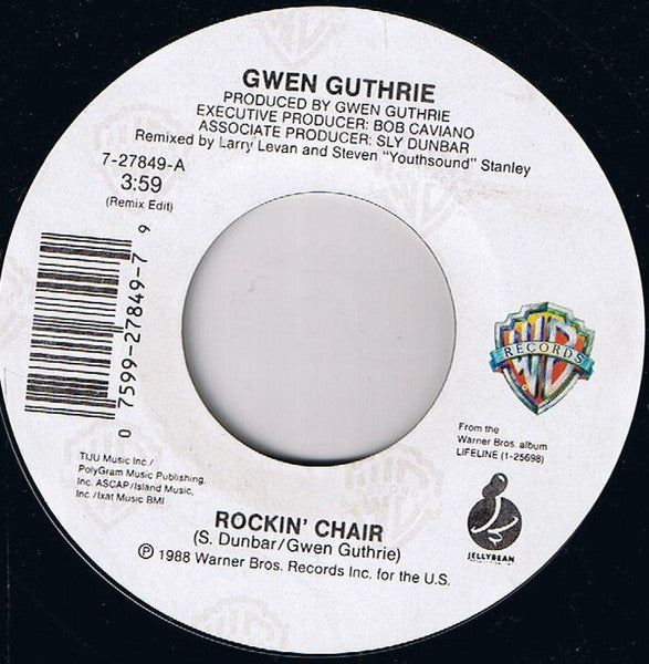 Gwen Guthrie : Rockin' Chair (7", Single)