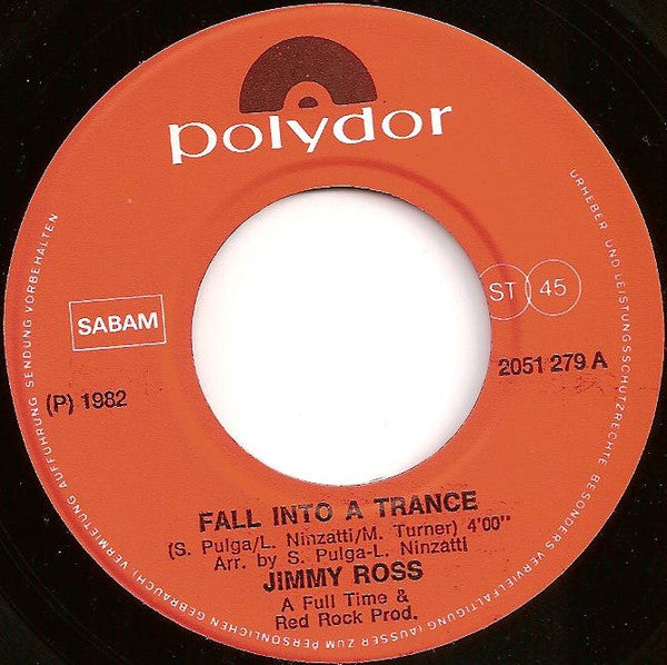 Jimmy Ross : Fall Into A Trance (Remix) (7")