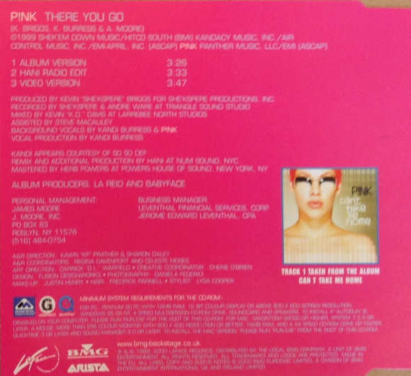 P!nk : There You Go (CD, Single, Enh)
