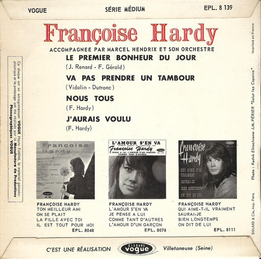 Françoise Hardy : Le Premier Bonheur Du Jour (7", EP)
