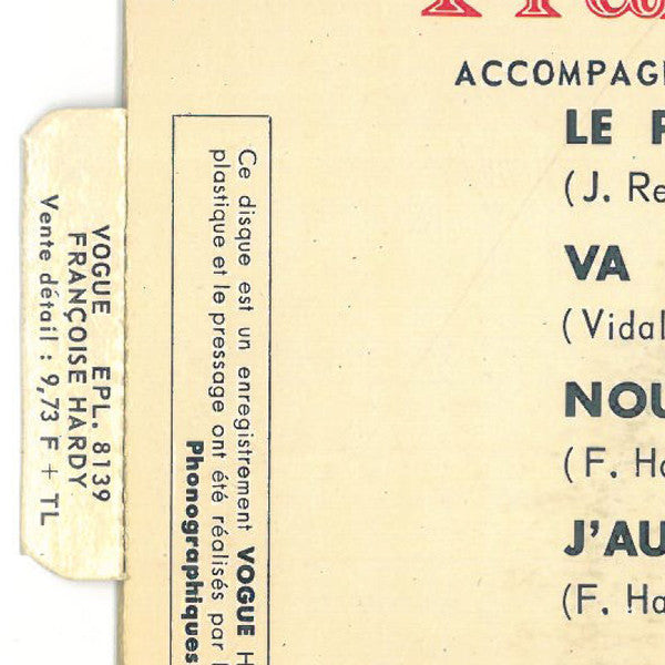 Françoise Hardy : Le Premier Bonheur Du Jour (7", EP)