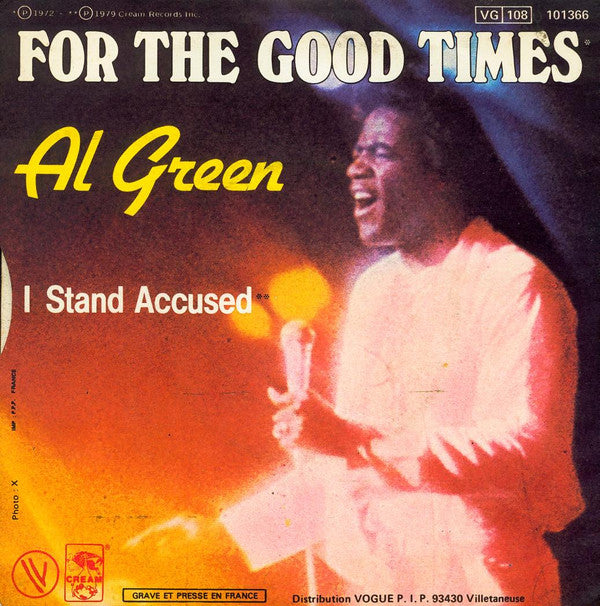 Al Green : For The Good Times (7", Single)