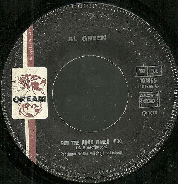 Al Green : For The Good Times (7", Single)