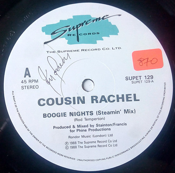 Cousin Rachel : Boogie Nights (12")