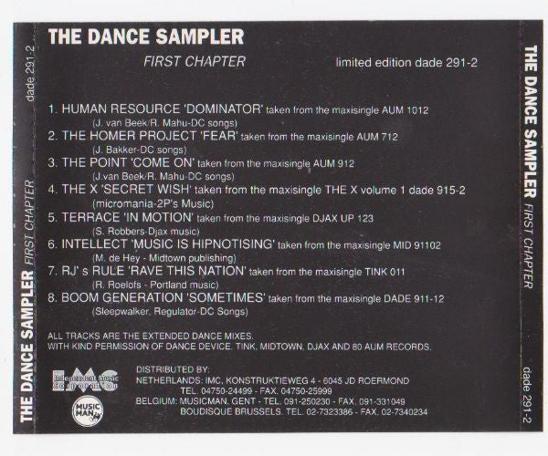 Various : The Dance Sampler - First Chapter (CD, Comp, Ltd, Smplr)
