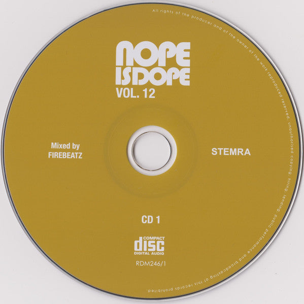 Various : Nope Is Dope Vol.12 (2xCD, Mixed)
