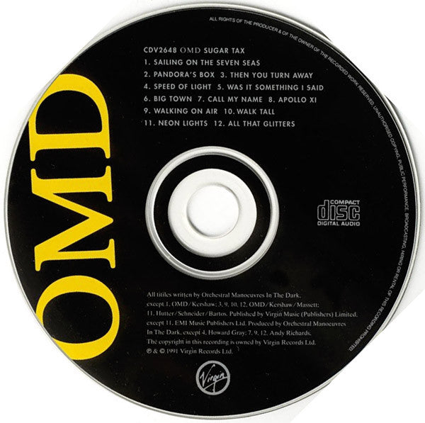 Orchestral Manoeuvres In The Dark : Sugar Tax (CD, Album)