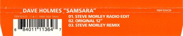 Dave Holmes : Samsara (CD, Single)