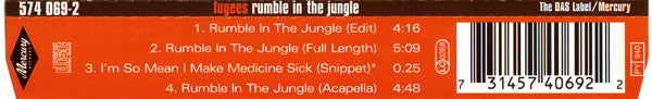 Fugees Featuring A Tribe Called Quest, Busta Rhymes And John Forte : Rumble In The Jungle (CD, Single)