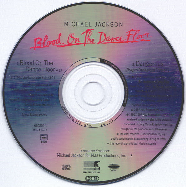 Michael Jackson : Blood On The Dance Floor (CD, Single, Car)