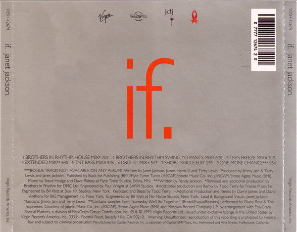 Janet Jackson : If (CD, Maxi)