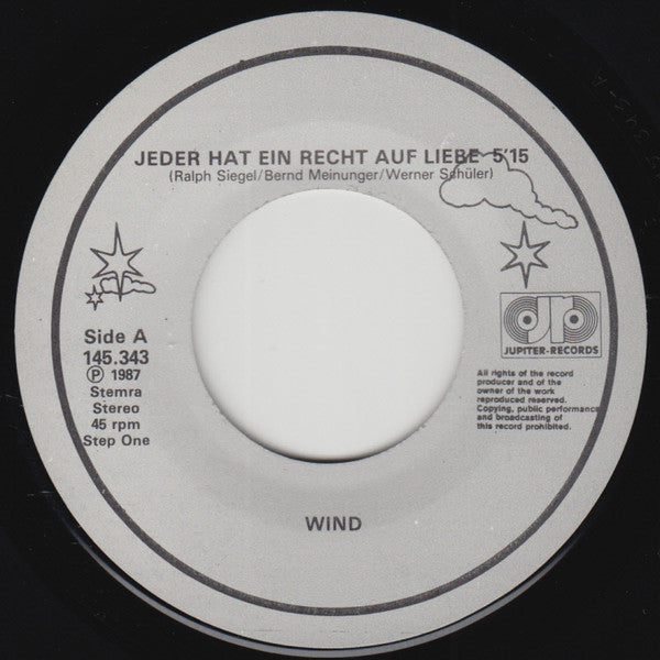 Wind (4) : Jeder Hat Ein Recht Auf Liebe (7")