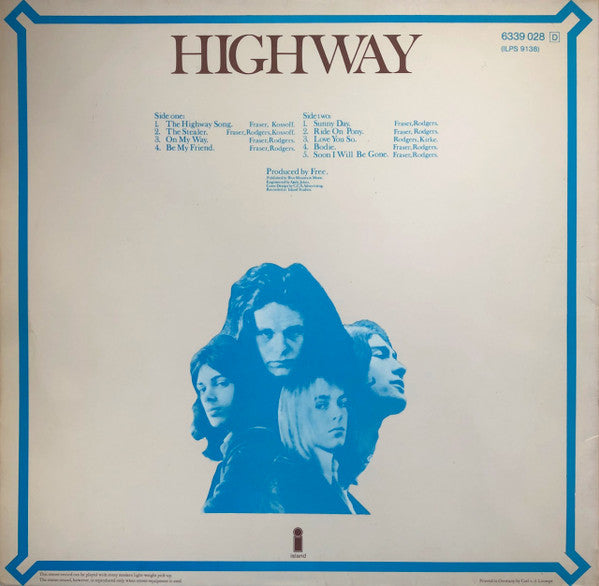 Free : Highway (LP, Album, Gat)