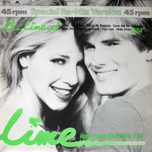 Lime (2) : Re-Lime-d / Angel Eyes (Dub Mix) (12", EP)