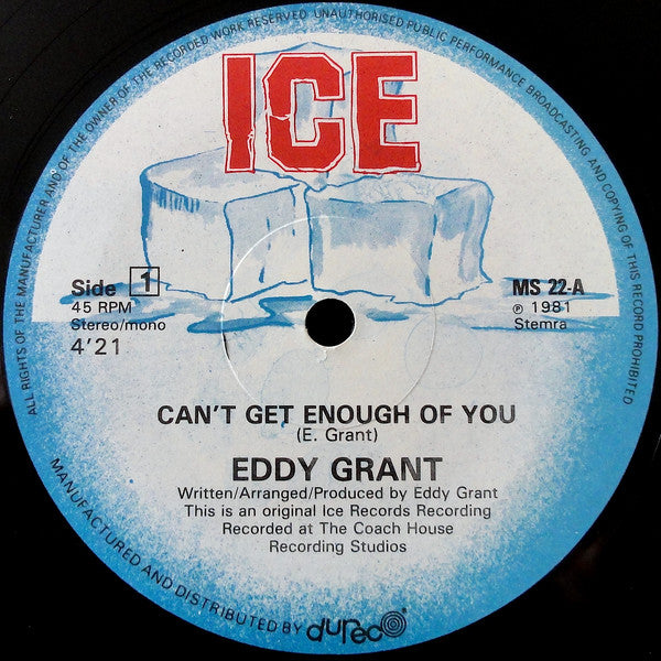 Eddy Grant : Can't Get Enough Of You (12", Maxi)