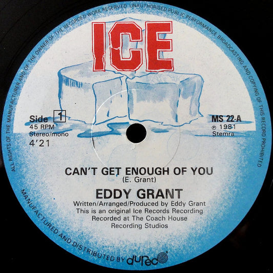 Eddy Grant : Can't Get Enough Of You (12", Maxi)